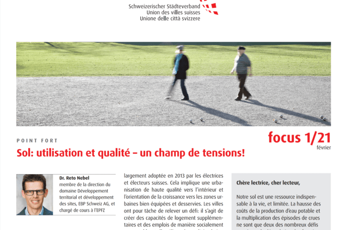 Union des villes suisses – focus 01/21